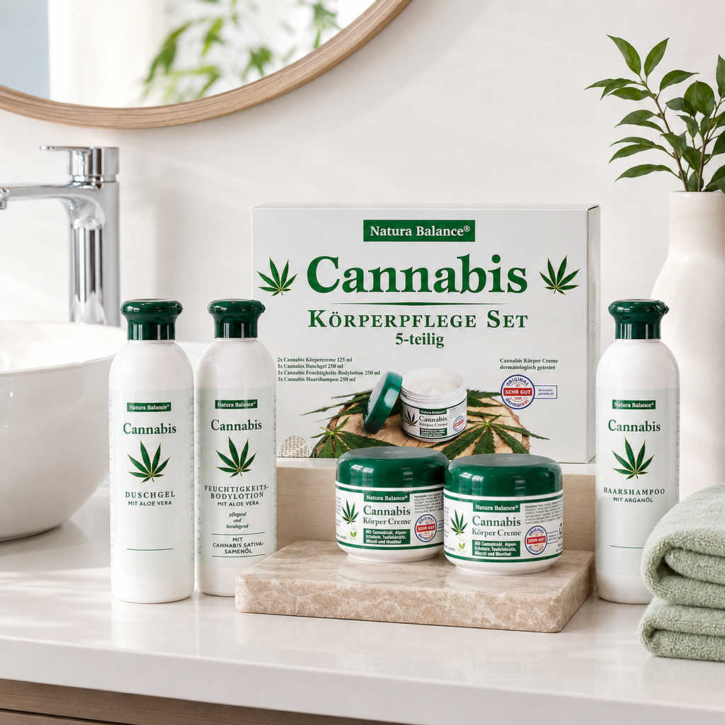 Cannabis kozmetikai szett kendermagolajjal hajra és testre