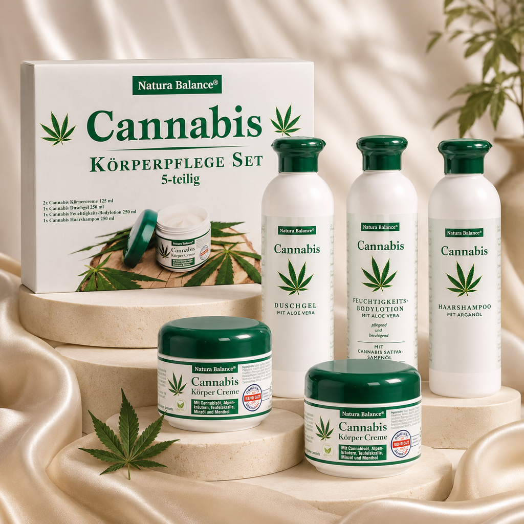 Cannabis kozmetikai szett kendermagolajjal hajra és testre