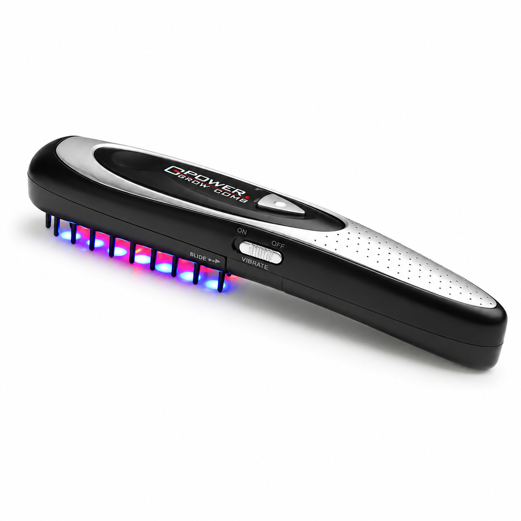 Velform Power Grow Comb lézeres hajerősítő fésű vörös és kék fényterápiával