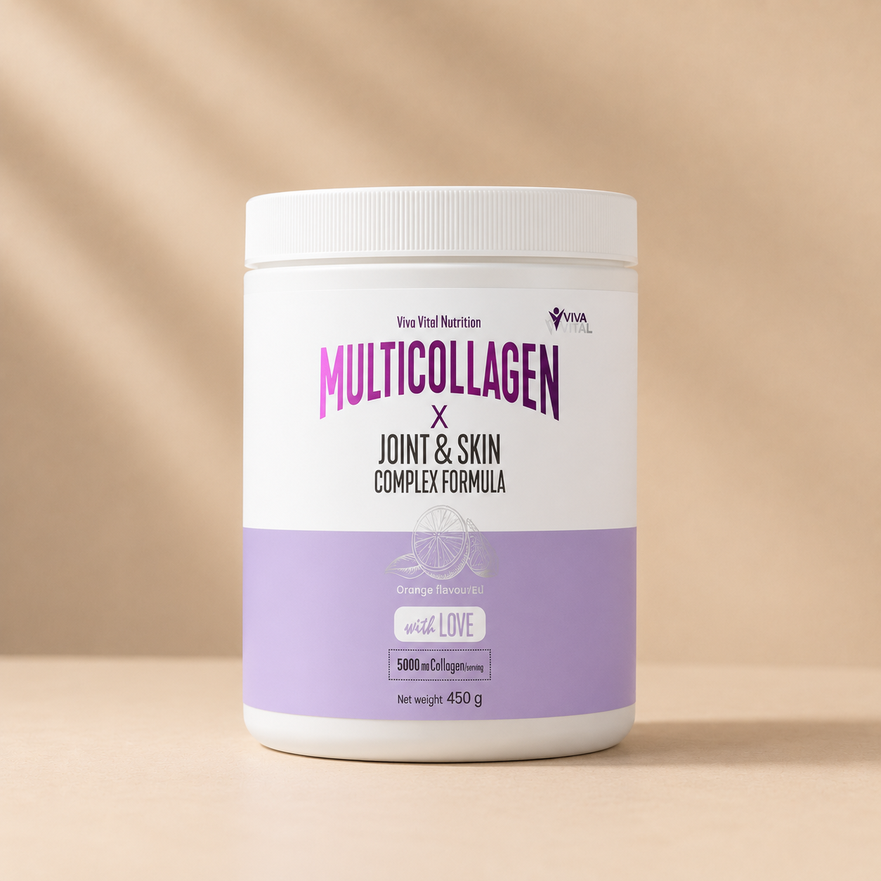 MultiCollagen™ komplex kollagén formula C-vitaminnal, glükozaminnal, kondroitinnel és MSM-mel