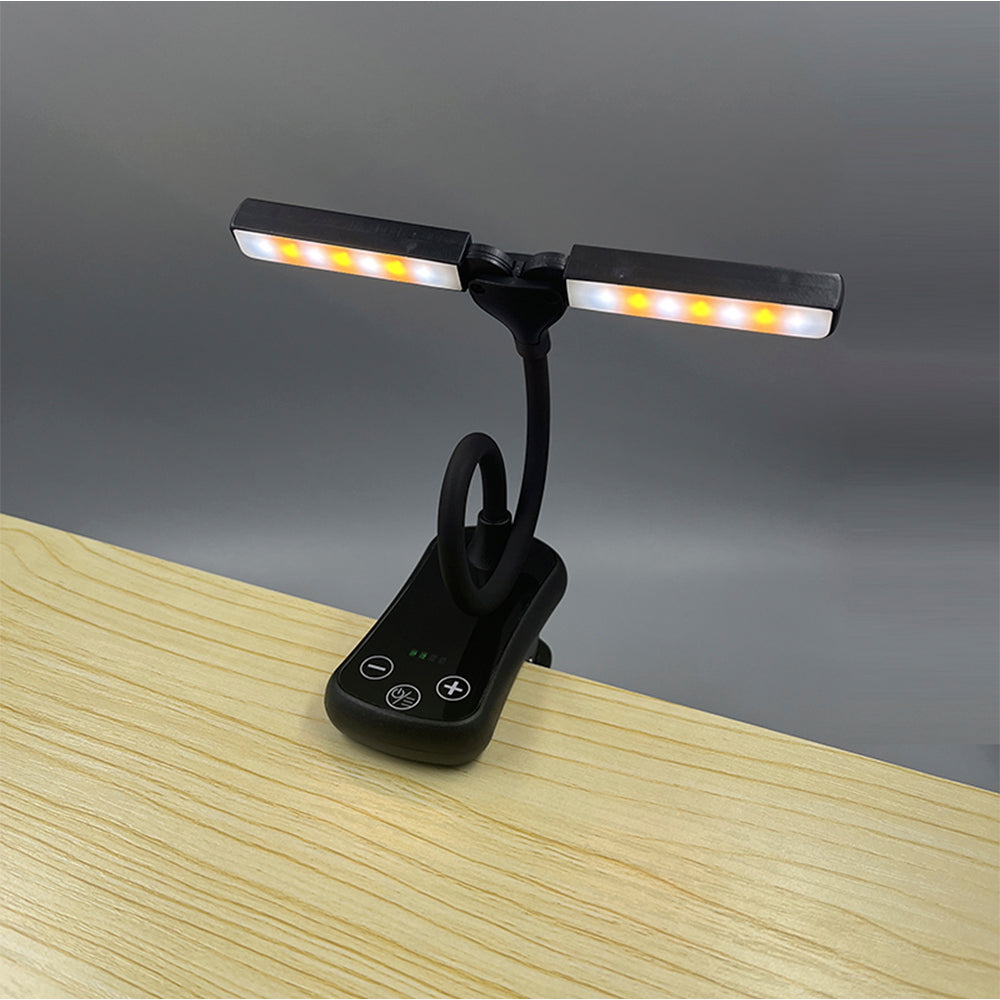 LumeFlex 3-fejű olvasólámpa állítható világítással és USB-C töltéssel