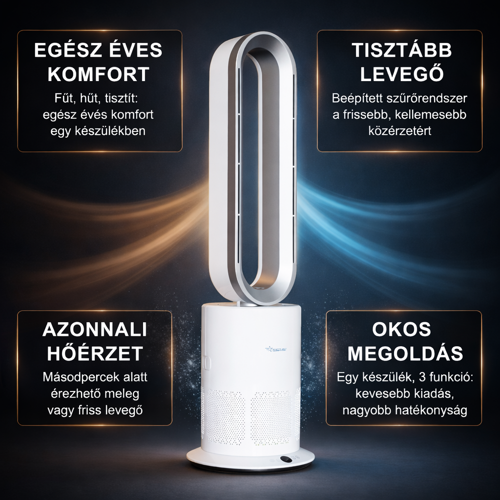 TurboAirStar légtisztító, hűtő - és fűtőventilátor