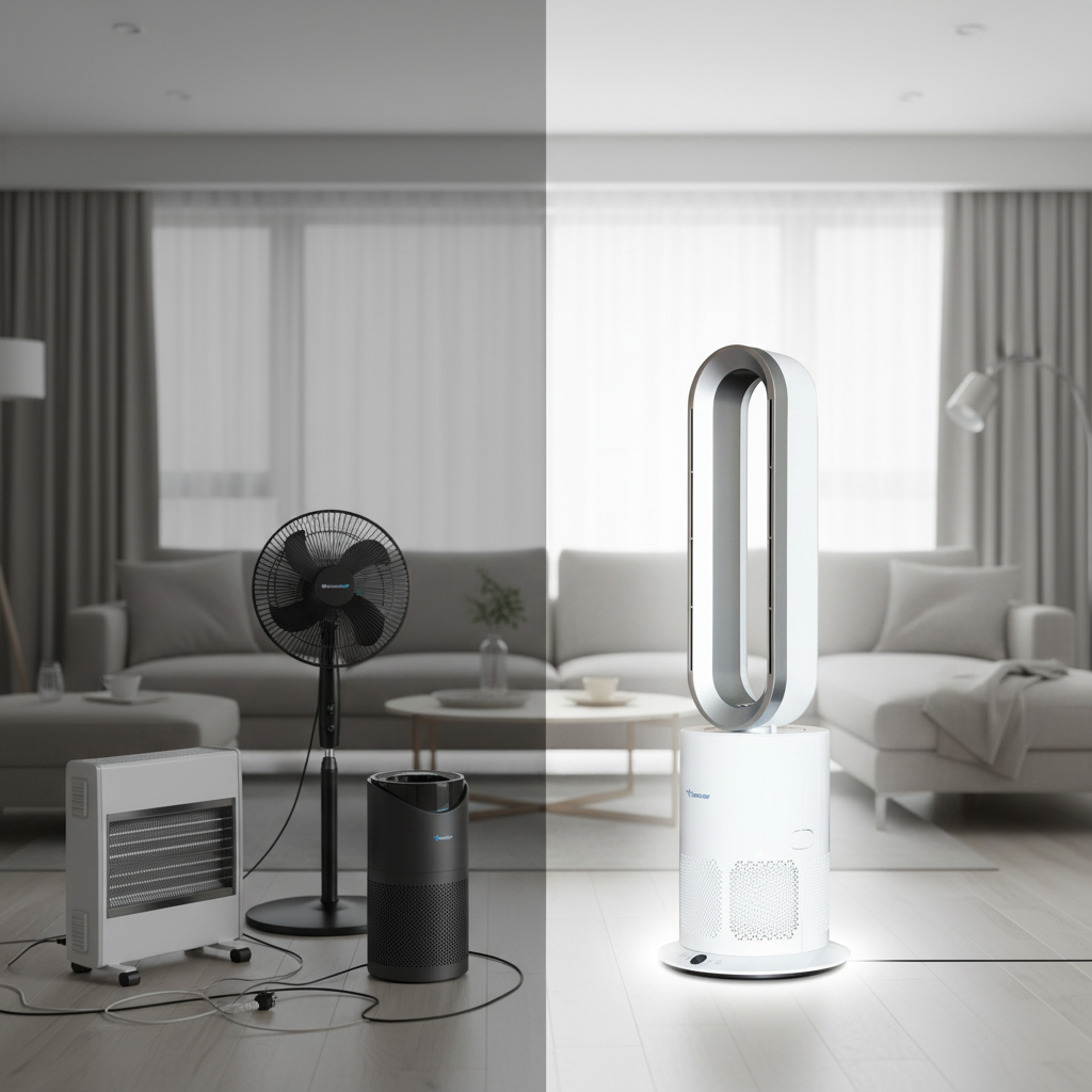 TurboAirStar légtisztító, hűtő - és fűtőventilátor