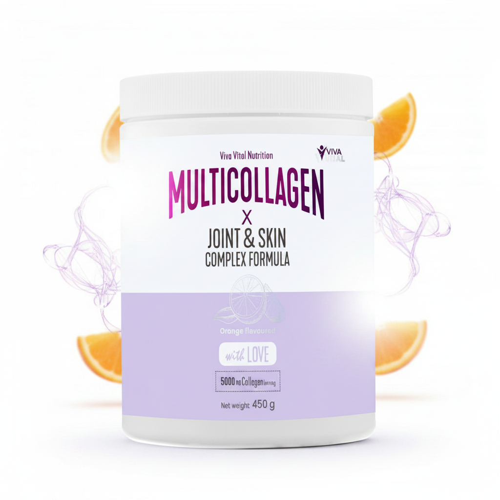 MultiCollagen™ komplex kollagén formula C-vitaminnal, glükozaminnal, kondroitinnel és MSM-mel