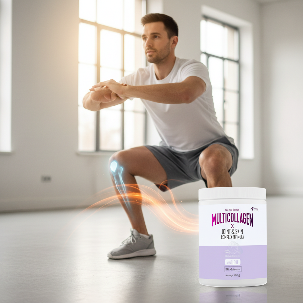 MultiCollagen™ komplex kollagén formula C-vitaminnal, glükozaminnal, kondroitinnel és MSM-mel